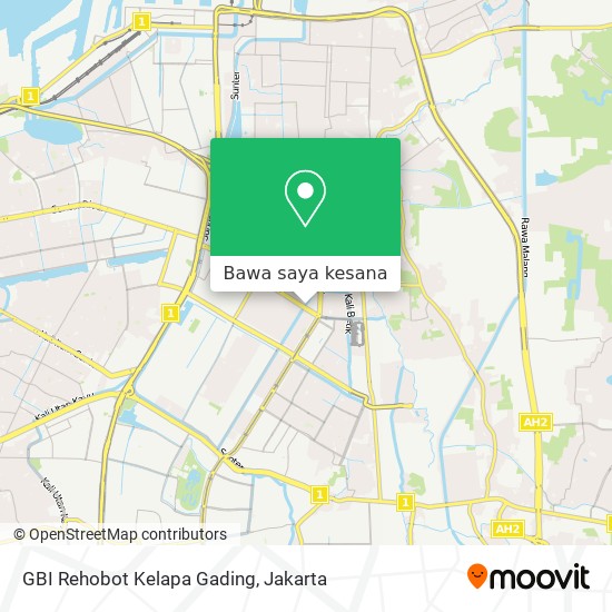 Peta GBI Rehobot Kelapa Gading