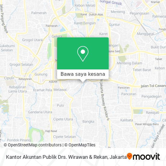 Peta Kantor Akuntan Publik Drs. Wirawan & Rekan