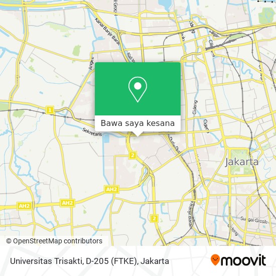 Peta Universitas Trisakti, D-205 (FTKE)