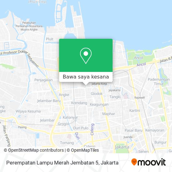 Peta Perempatan Lampu Merah Jembatan 5
