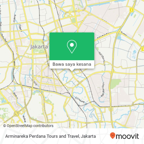 Peta Arminareka Perdana Tours and Travel