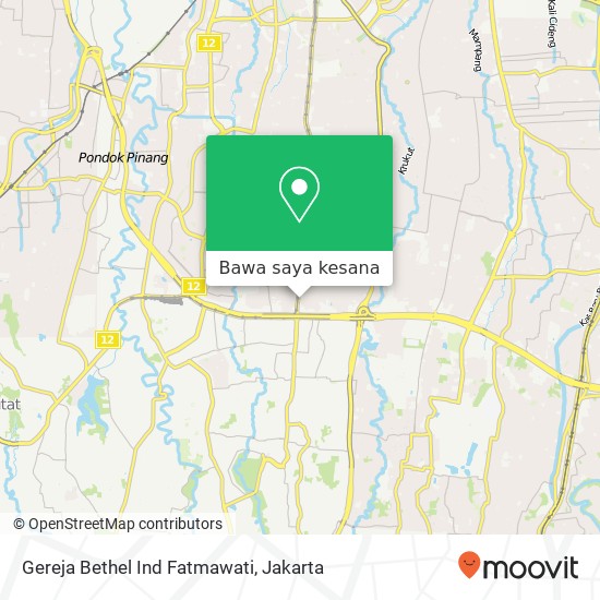 Peta Gereja Bethel Ind Fatmawati