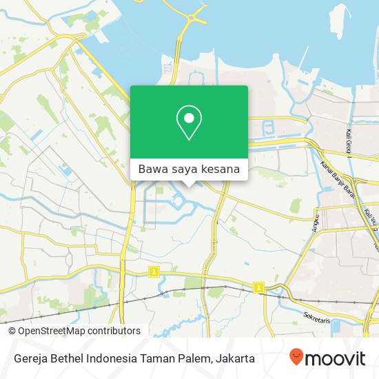 Peta Gereja Bethel Indonesia Taman Palem