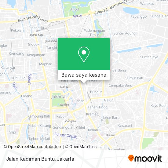 Peta Jalan Kadiman Buntu