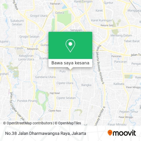 Peta No.38 Jalan Dharmawangsa Raya