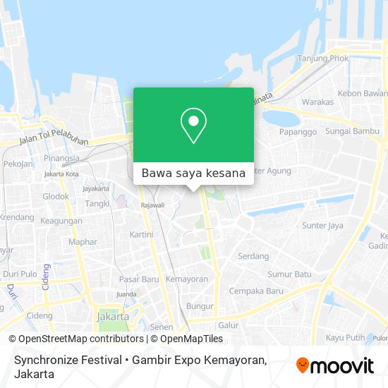 Peta Synchronize Festival • Gambir Expo Kemayoran