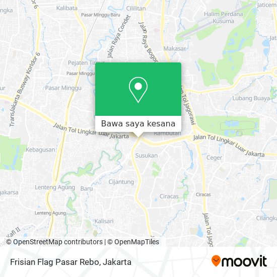 Peta Frisian Flag Pasar Rebo