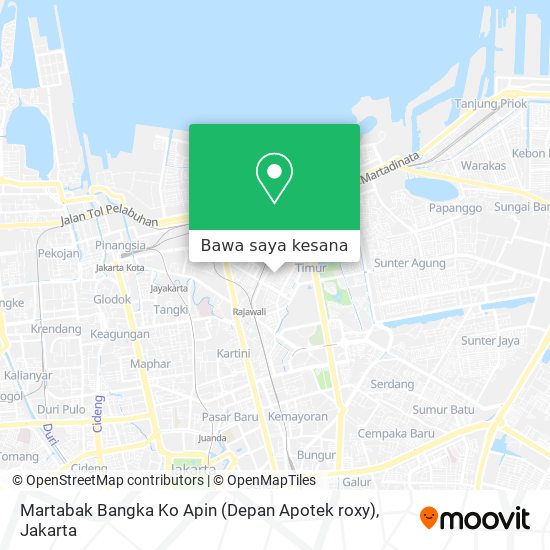 Peta Martabak Bangka Ko Apin (Depan Apotek roxy)
