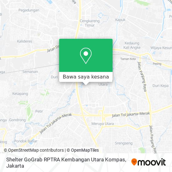 Peta Shelter GoGrab RPTRA Kembangan Utara Kompas