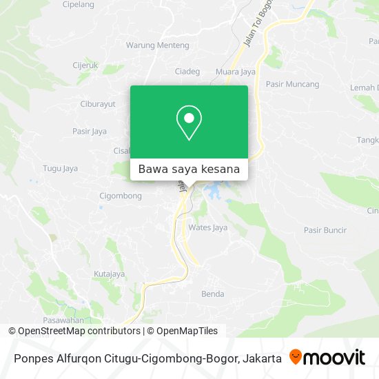 Peta Ponpes Alfurqon Citugu-Cigombong-Bogor