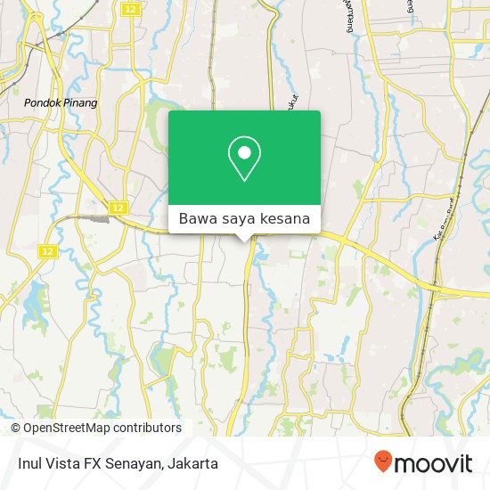 Peta Inul Vista FX Senayan