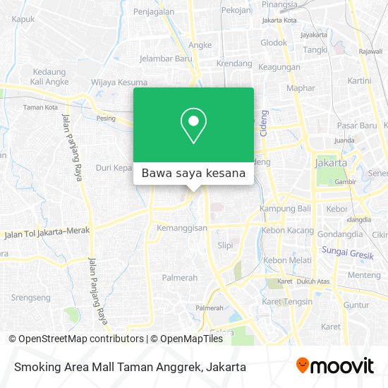 Peta Smoking Area Mall Taman Anggrek