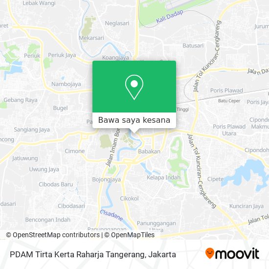 Peta PDAM Tirta Kerta Raharja Tangerang