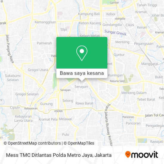 Peta Mess TMC Ditlantas Polda Metro Jaya