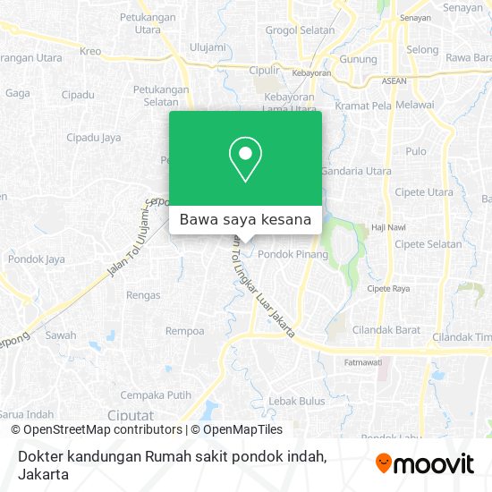 Peta Dokter kandungan Rumah sakit pondok indah