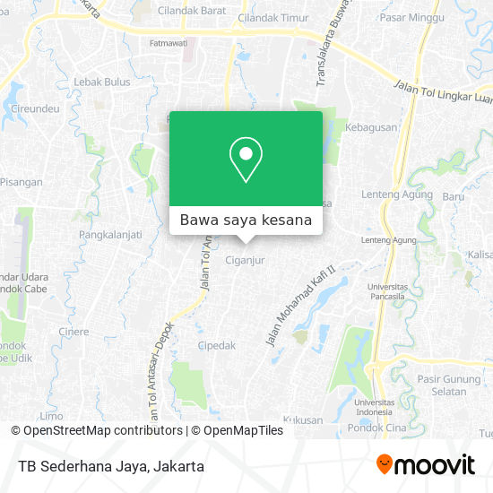 Peta TB Sederhana Jaya