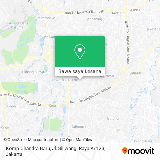 Peta Komp Chandra Baru, Jl. Siliwangi Raya A / 123