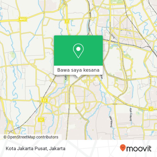 Peta Kota Jakarta Pusat