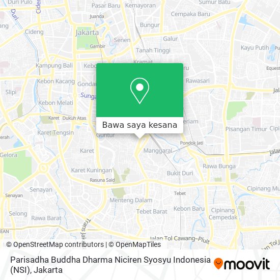 Peta Parisadha Buddha Dharma Niciren Syosyu Indonesia (NSI)