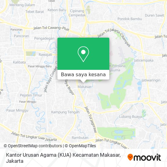 Peta Kantor Urusan Agama (KUA) Kecamatan Makasar