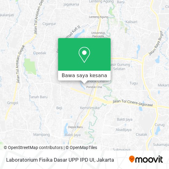 Peta Laboratorium Fisika Dasar UPP IPD UI