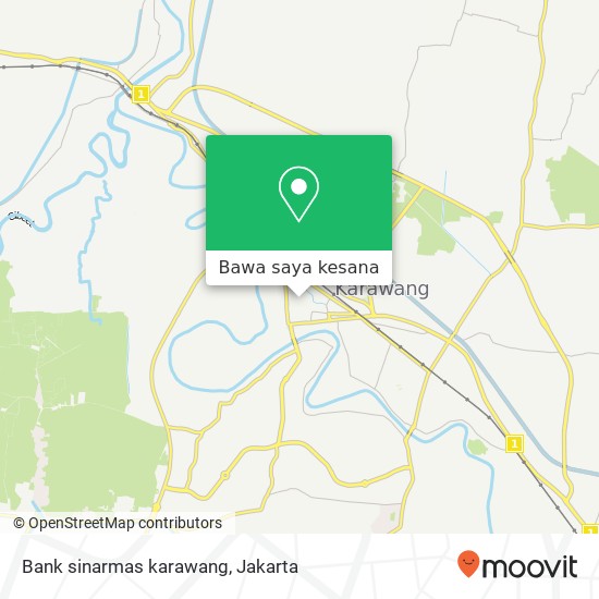 Peta Bank sinarmas karawang