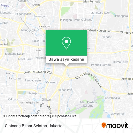 Peta Cipinang Besar Selatan