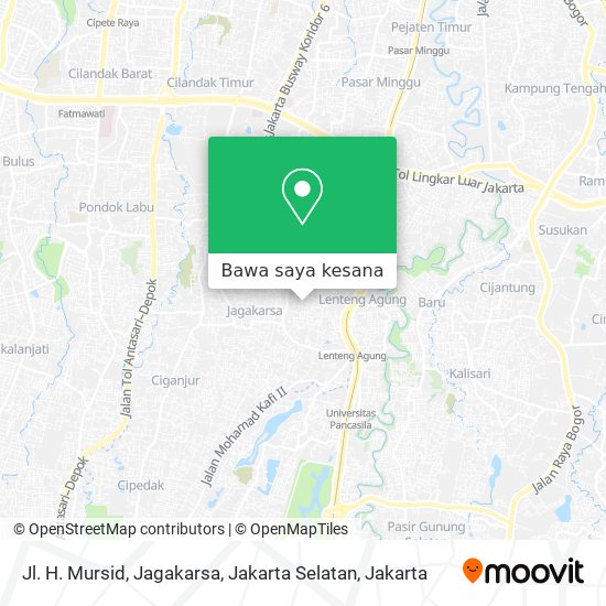 Peta Jl. H. Mursid, Jagakarsa, Jakarta Selatan