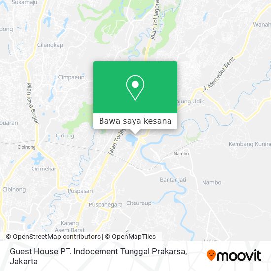 Peta Guest House PT. Indocement Tunggal Prakarsa