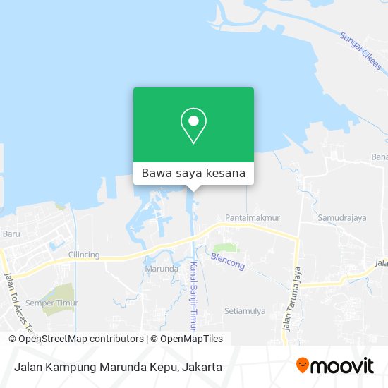 Peta Jalan Kampung Marunda Kepu