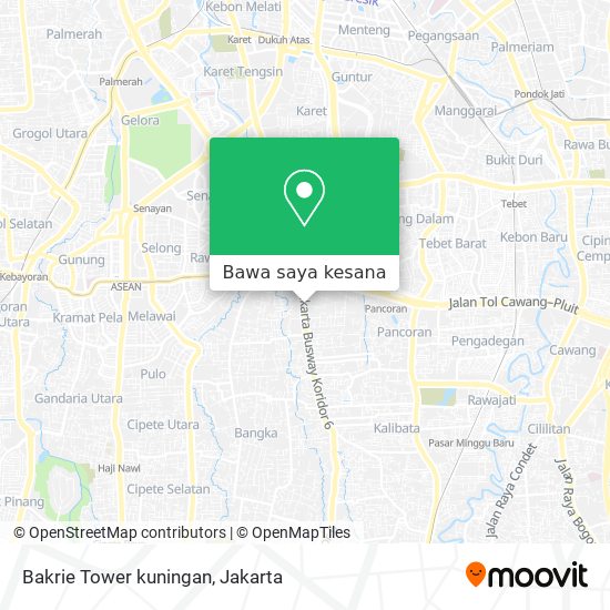 Peta Bakrie Tower kuningan