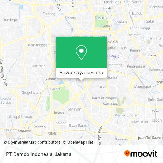 Peta PT Damco Indonesia