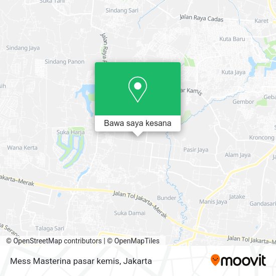 Peta Mess Masterina pasar kemis