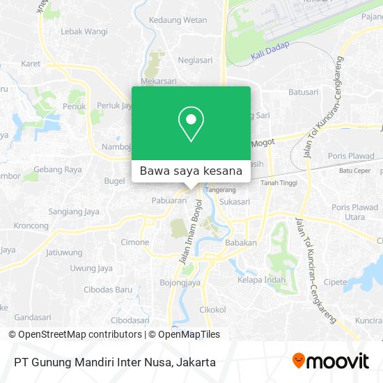 Peta PT Gunung Mandiri Inter Nusa