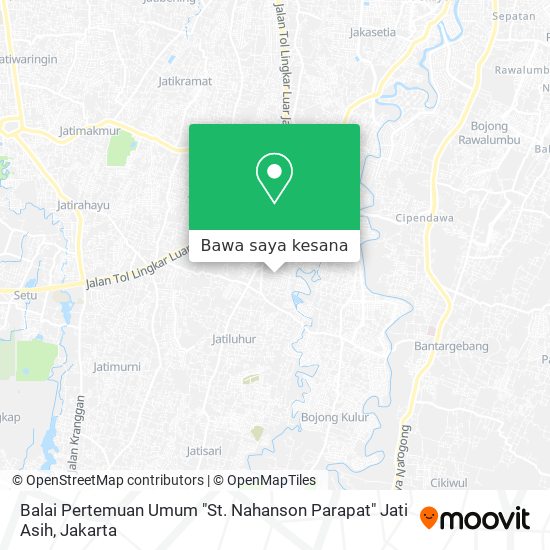 Peta Balai Pertemuan Umum "St. Nahanson Parapat" Jati Asih
