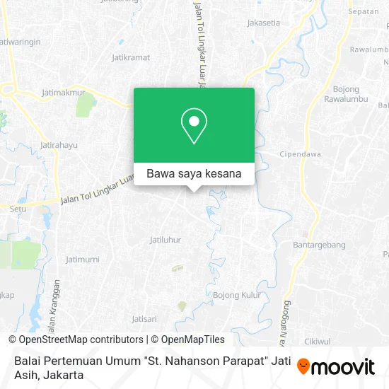 Peta Balai Pertemuan Umum "St. Nahanson Parapat" Jati Asih