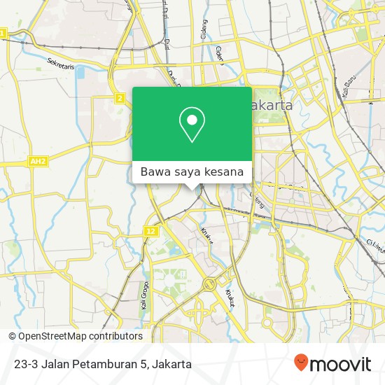 Peta 23-3 Jalan Petamburan 5