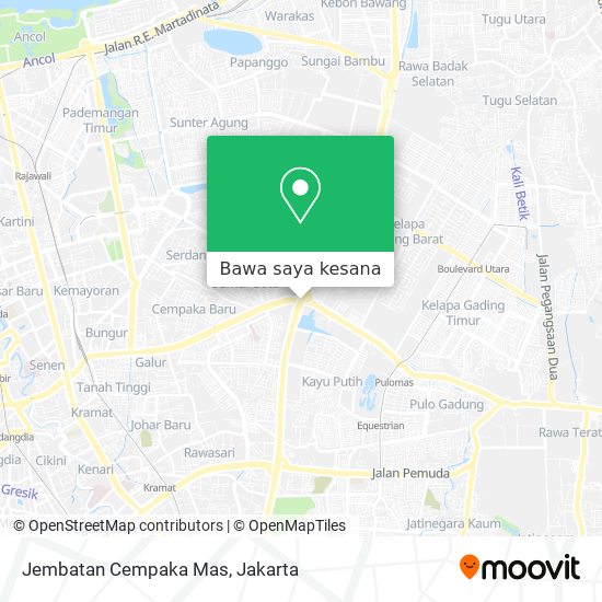 Peta Jembatan Cempaka Mas