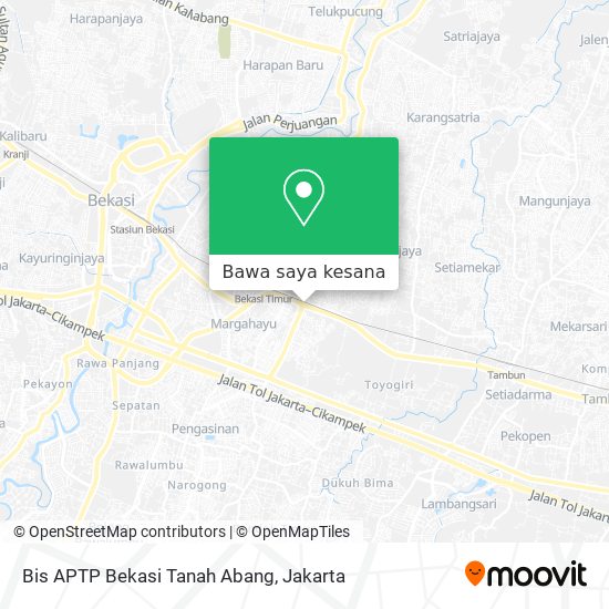 Peta Bis APTP Bekasi Tanah Abang