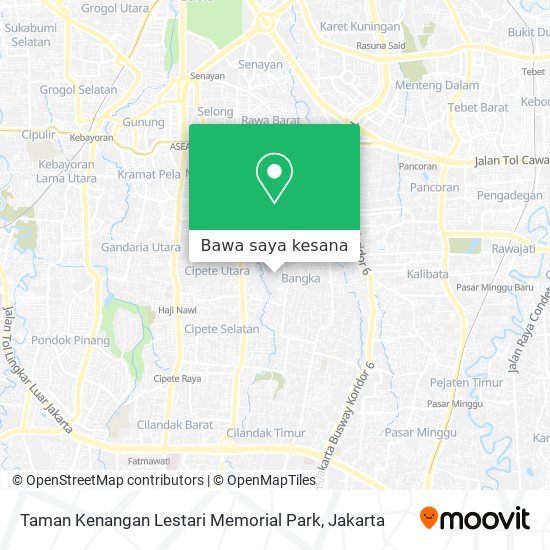Peta Taman Kenangan Lestari Memorial Park