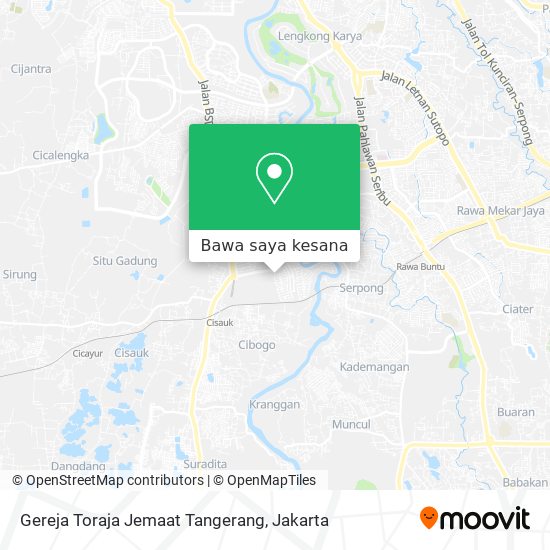 Peta Gereja Toraja Jemaat Tangerang