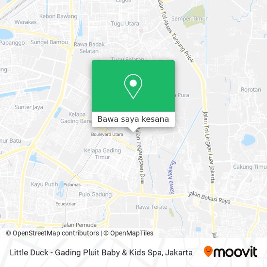 Peta Little Duck - Gading Pluit Baby & Kids Spa