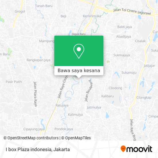 Peta I box Plaza indonesia
