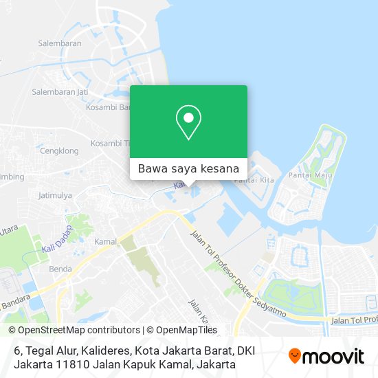 Peta 6, Tegal Alur, Kalideres, Kota Jakarta Barat, DKI Jakarta 11810 Jalan Kapuk Kamal