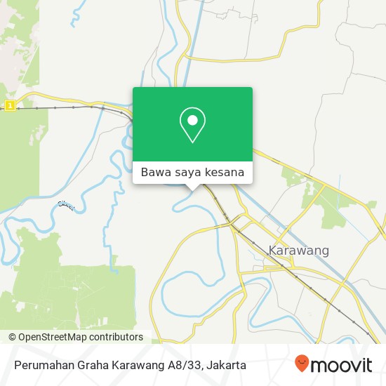 Peta Perumahan Graha Karawang A8/33