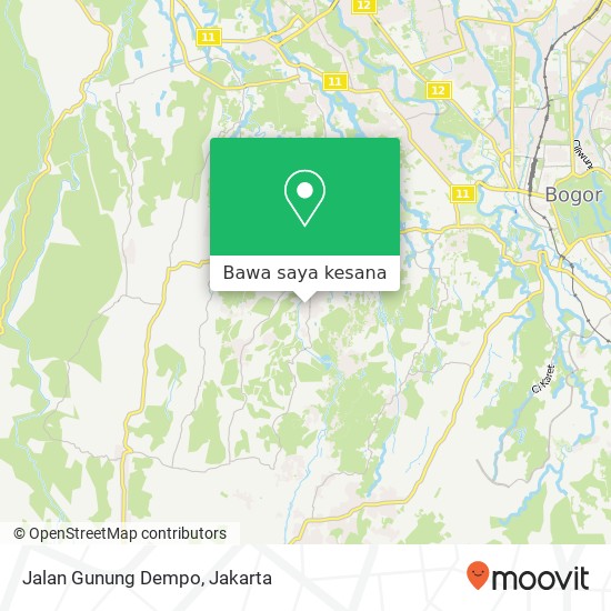 Peta Jalan Gunung Dempo