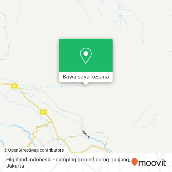 Peta Highland Indonesia - camping ground curug panjang