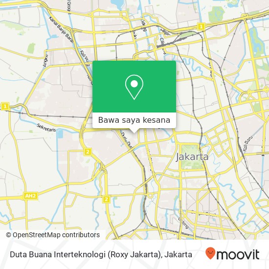 Peta Duta Buana Interteknologi (Roxy Jakarta)