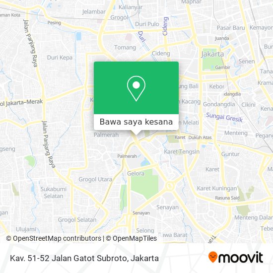 Peta Kav. 51-52 Jalan Gatot Subroto