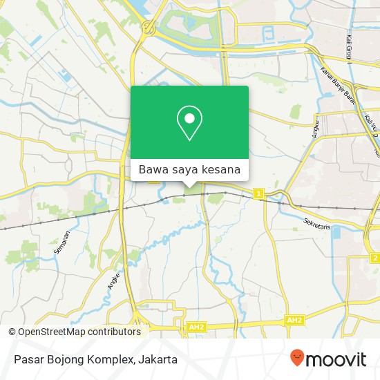 Peta Pasar Bojong Komplex